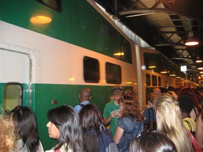 We were able to have a look in Toronto and use the trains to get back to the area where Paul's relatives stay