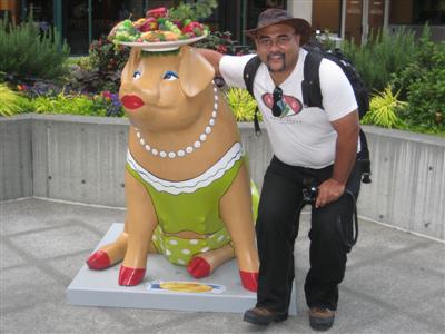 Cultural Misunderstandings: When they asked Michael how would he like his pig dressed, he was thinking more along the lines of with sauce or an apple stuffed in its mouth?