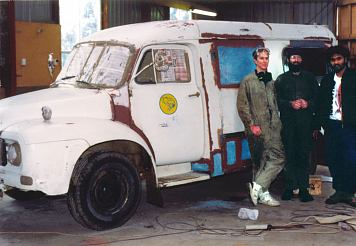 Lazarus after all the body work was finished, ready to be Painted - Matthew, Paul and Michael